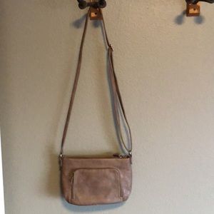 Brown purse faux leather